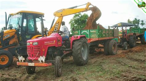 New Mahindra Di Power Plus Tractor With Fully Loaded Trolley John