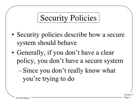 Ppt Security Policies Powerpoint Presentation Free Download Id 9211595