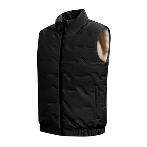 Durtebeua Mens Down Alternative Vest Jacket Casual Outdoor Warm