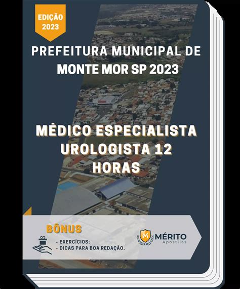 Apostila Médico Especialista Urologista 12 Horas Prefeitura de Monte