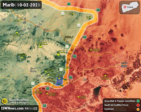 Yemen: Ansar Allah advance east of Sarwah (Map Update) – Islamic World News