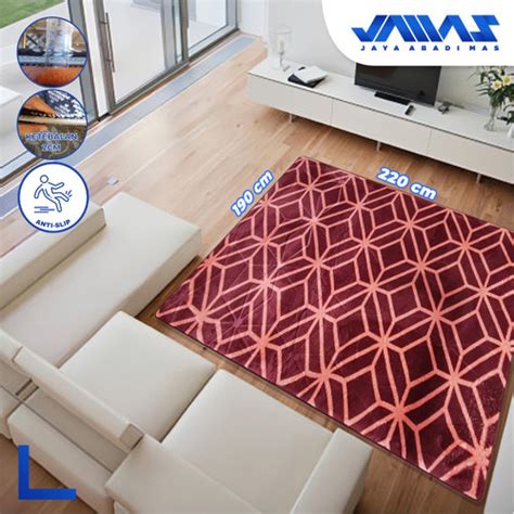 Promo Jamas Carpet Karpet Velvet Melody Abstrak 190 X 220 Cm Anti