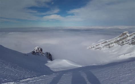 Glattgrat 2191m Aktuelle Verhältnisse vom 23 01 2023 auf der Route