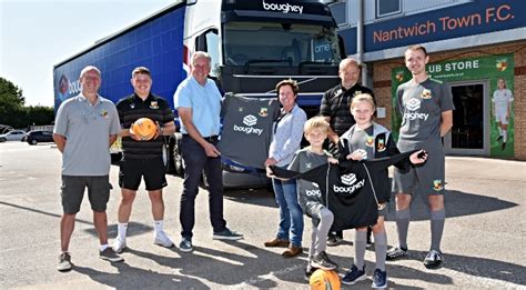 Nantwich Town teams up with local firm Boughey Distribution