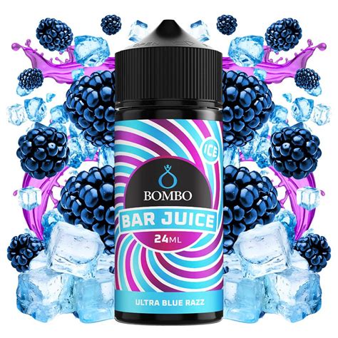 Bombo Bar Juice Ultra Blue Razz Kékmálna Citrom és Lime ízű