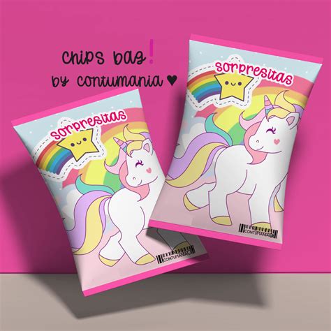 Bolsitas Golosineras Sorpresitas Chip Bags Personalizadas X U Nuevo