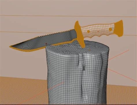 D Model Combat Knife Vr Ar Low Poly Cgtrader