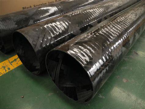 High Strength Winding Process Filament Wound Carbon Fiber Tube Size