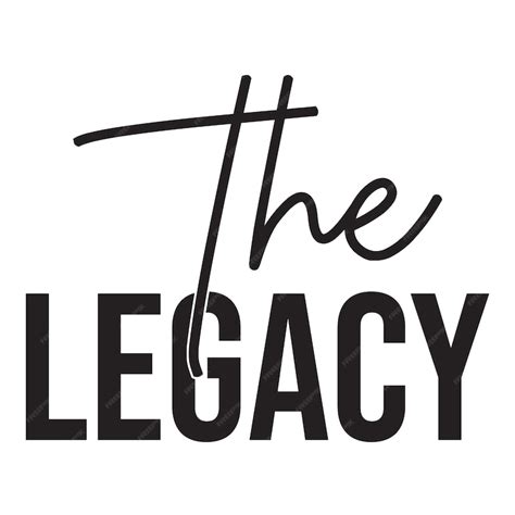 Premium Vector | The legacy logo is black and white