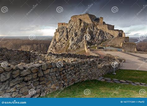 Devin castle stock image. Image of castle, medieval - 167771341