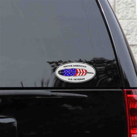 Two Sticker Set Native American Indian U S Veteran World Etsy