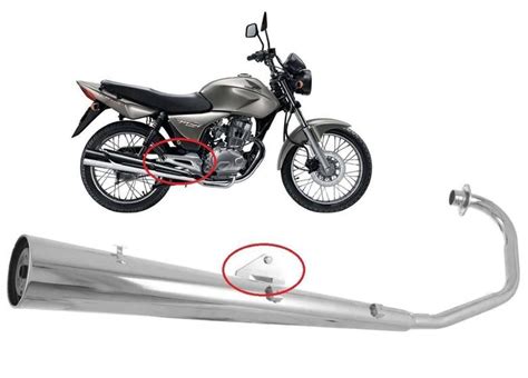 Escapamento Motos Bacalhau Cg Titan Esd A Tork