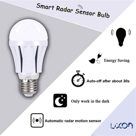 Motion Sensor Light Bulb W Smart Bulb Radar Dusk To Dawn Led Motion