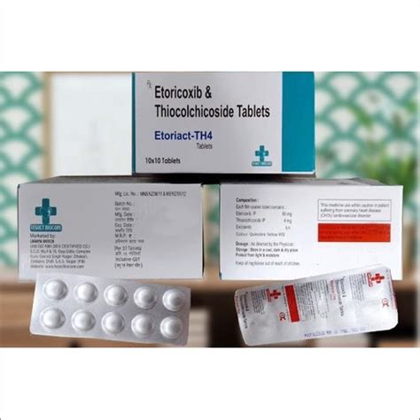 Etoricoxib And Thiocolchicoside Tablets General Medicines At Best Price