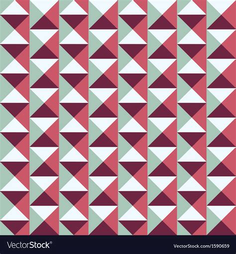 Seamless pattern with squares and triangles Vector Image