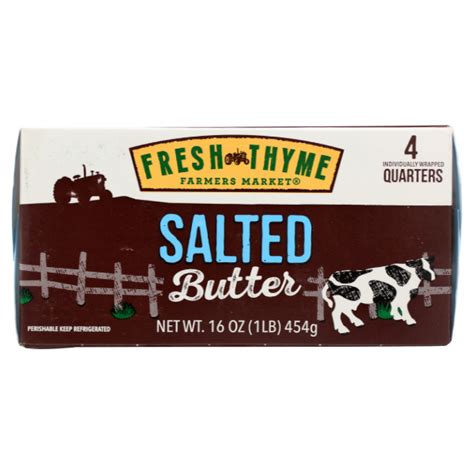 Fresh Thyme Salted Butter Quarters Lb Shipt