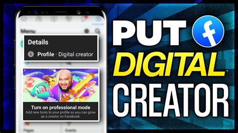 How To Put Digital Creator On Facebook Turn On Professional Mode