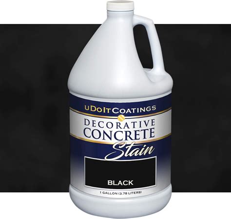 Walttools Water Based Concrete Stain Tru Tint Black Quart