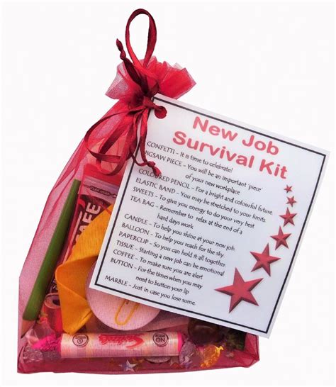 New Job Survival Kit Gift The Perfect Way To Say Congratulations