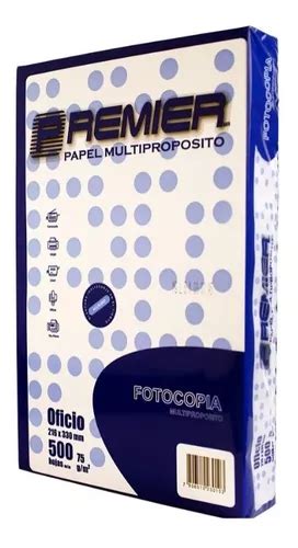 Papel Fotocopia Oficio 500 Hjs 75 Gr Premier