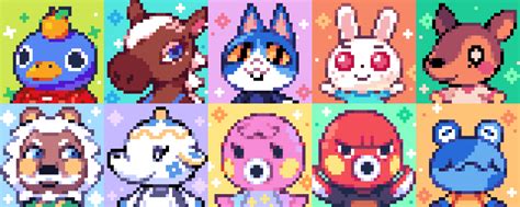 Emi On Twitter Animal Crossing Fan Art Pixel Art Pattern Pixel Art