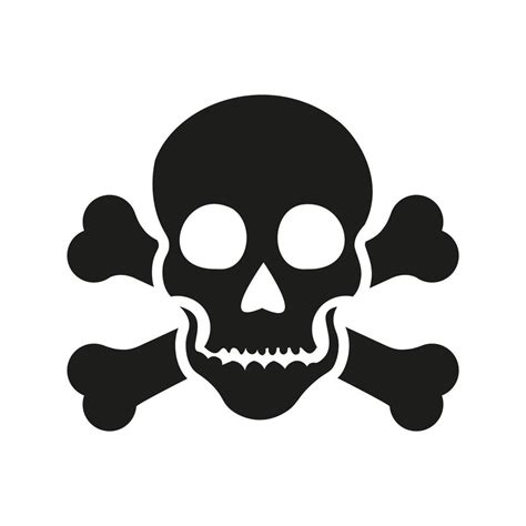 Skull And Bones Vector Icon Danger Illustration Sign Poison Symbol Or Logo 21390602 Vector