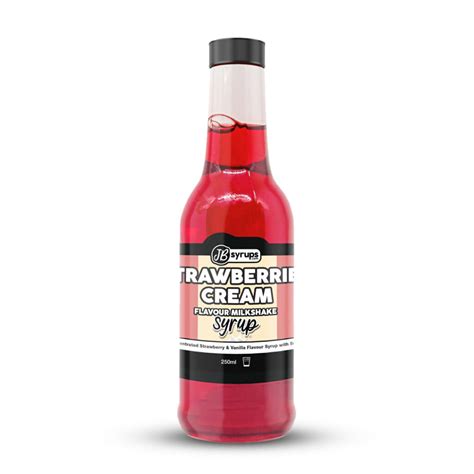 Strawberries And Cream Flavour Milkshake Syrup Flavoured Milkshake Syrup