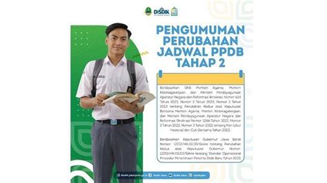 Jadwal Ppdb Jabar Tahap Terbaru Ada Perubahan Tribunnews