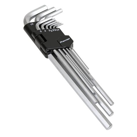 Hex Key Set 9pc Extra Long Metric Bearingboys