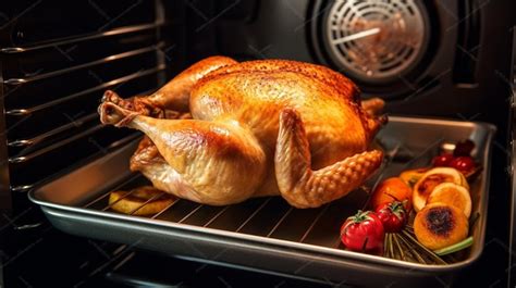 Arafly Cocina Pavo Al Horno Con Frutas Y Verduras Ai Generativo Foto