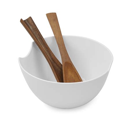 Nambé Quatro Salad Bowl w Servers