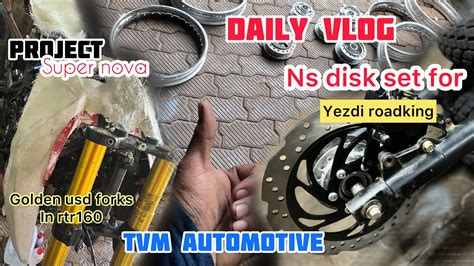 Daily Vlog Rr Usd Forks On Rtr Ns Disk Set For Yezdi