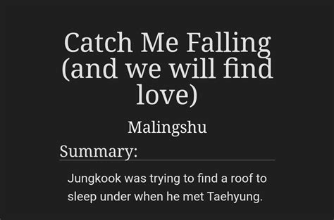 Vk Fic Recs On Twitter Vkook Fic Rec Catch Me Falling And We Will