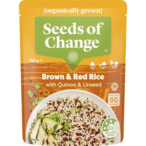 Seeds Of Change Organic Brown Red Rice With Quinoa Linseed G