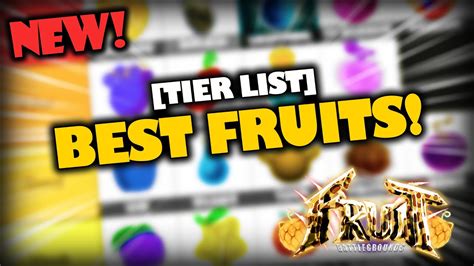 Ranking Every Fruit In Fruit Battlegrounds Tier List Updated Youtube