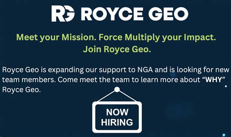 Royce Geo Hiring Events In Washington Dc And St Louis Mo Royce Geo