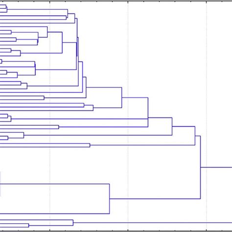 Dendrogram Obtained From Hierarchical Cluster Analysis Hca T Ms