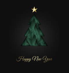 Merry Christmas And Happy New Year Modern Vector Image