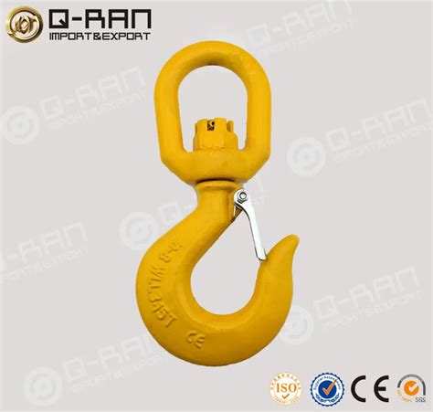 S322 Drop Forged Chain Swivel Hook With Latches Buy Swivel Hookforged Chain Hookslifting