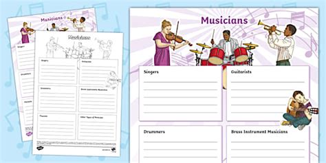 Musician Fact File Template Hecho Por Educadores Twinkl