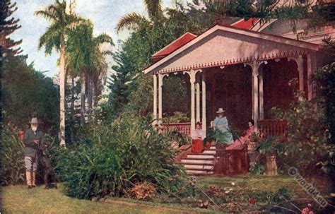 A Citizen Of Hawaii And His Colonial House In