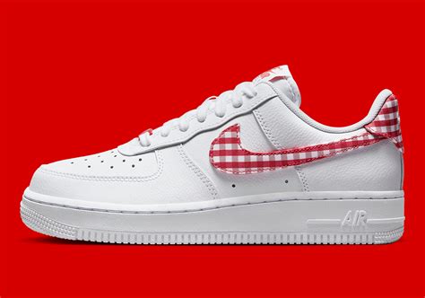 Nike Air Force 1 Low Gingham Plaid Red Dz2784 101