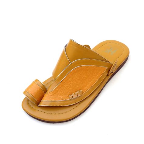 Men S Leather Handmade Sandals Slippers Shoes Flip Flops Saudi Style Arabic Summer Spring