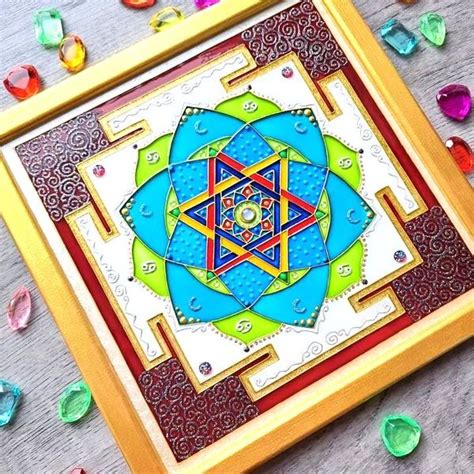 Moon yantra Chandra Meditation Planetary yantra Tantra decor - Inspire Uplift