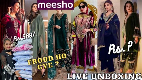 Meesho Huge Trendy Velvet Suit Haul Omg Froud