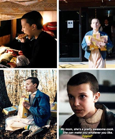 Elevens Love Of Eggos Stranger Things Stranger Things Funny