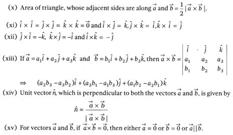 Vector Algebra Class 12 Notes Maths Chapter 10 Learn Cbse