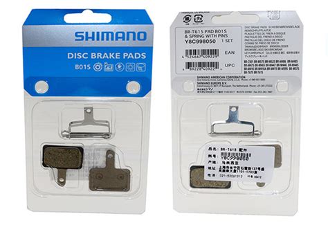 Shimano plaquettes de frein à disque en résine BO1S G01S J02A