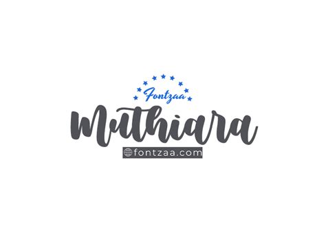 Muthiara Font - Fontzaa - Exclusive Fonts Library