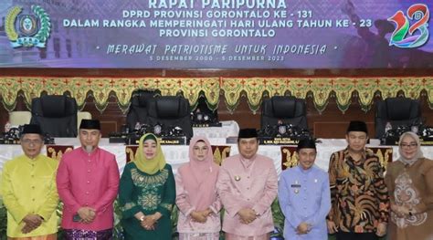 HUT Provinsi Gorontalo Ke 23 Suharsi Harap Kesejahteraan Makin Merata